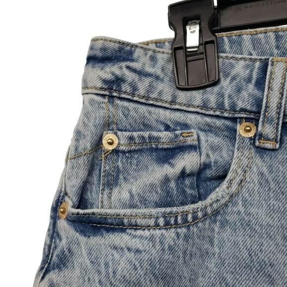 NEW Zara Mom Fit Jeans High Rise Slim Mom Leg Ankle Comfort Light Wash Blue 10 - Picture 7 of 9